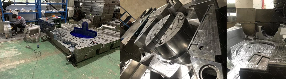 Plastic PP DN1000 Manhole 4-Way Base Mould Assemble